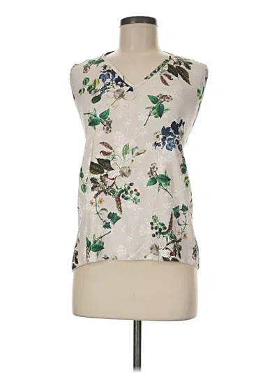 Pre-owned Assorted Brands Sleeveless Blouse In Ivory