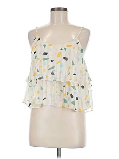 Pre-owned Assorted Brands Sleeveless Blouse In Ivory