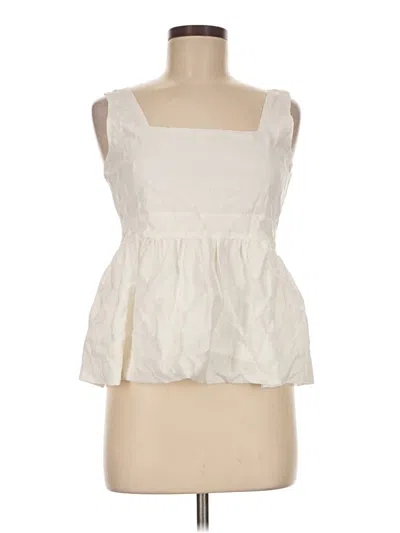 Pre-owned Assorted Brands Sleeveless Blouse In Ivory