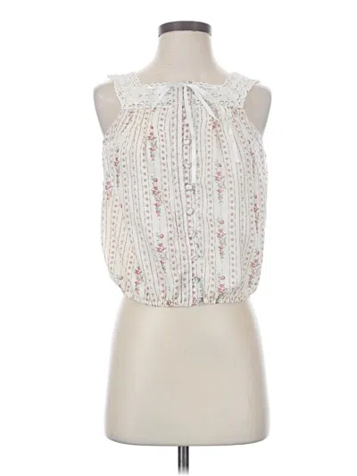 Pre-owned Assorted Brands Sleeveless Blouse In Ivory