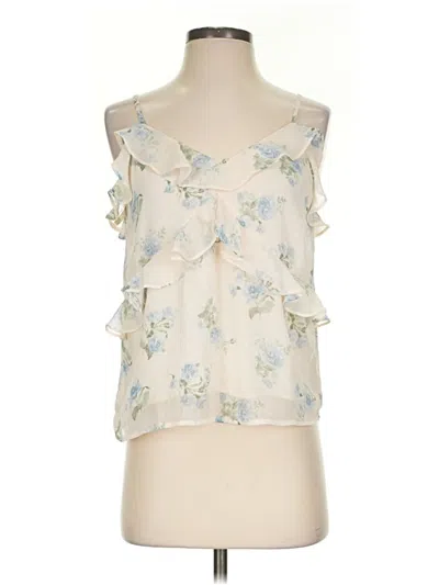 Pre-owned Assorted Brands Sleeveless Blouse In Ivory