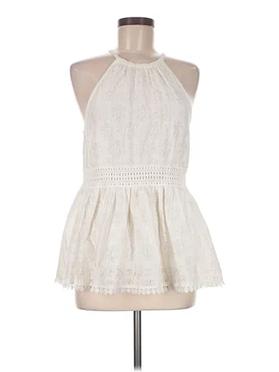 Pre-owned Assorted Brands Sleeveless Blouse In Ivory