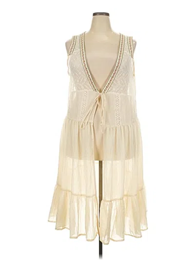 Pre-owned Assorted Brands Sleeveless Blouse In Ivory