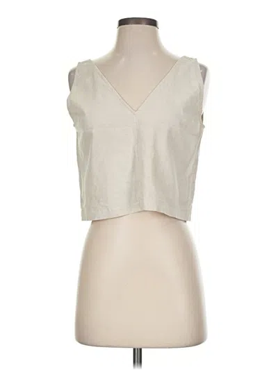 Pre-owned Assorted Brands Sleeveless Blouse In Ivory