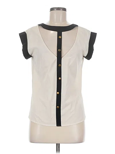 Pre-owned Assorted Brands Sleeveless Blouse In Ivory