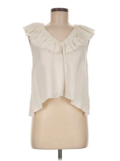Pre-owned Assorted Brands Sleeveless Blouse In Ivory
