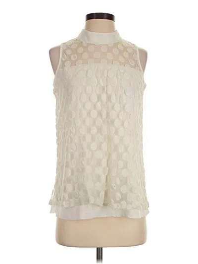 Pre-owned Assorted Brands Sleeveless Blouse In Ivory