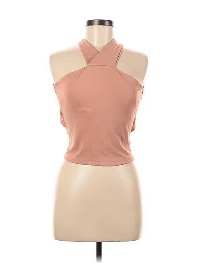 Pre-owned Assorted Brands Sleeveless Blouse In Orange