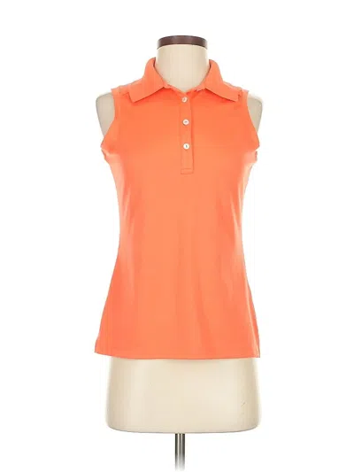 Pre-owned Assorted Brands Sleeveless Blouse In Orange