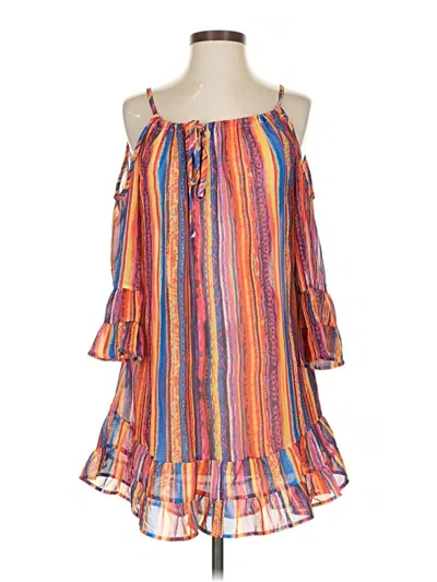 Pre-owned Assorted Brands Sleeveless Blouse In Orange
