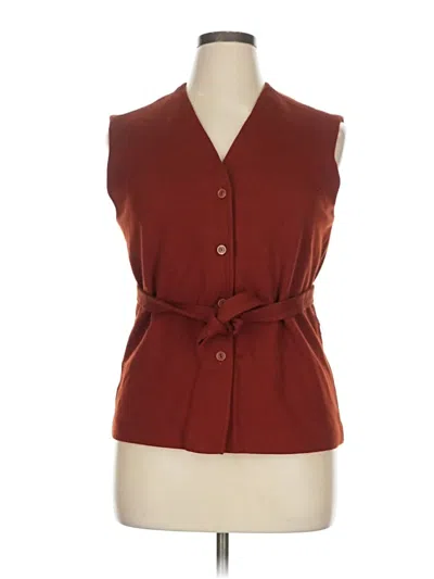 Pre-owned Assorted Brands Sleeveless Blouse In Orange
