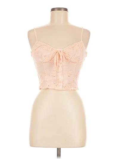 Pre-owned Assorted Brands Sleeveless Blouse In Orange