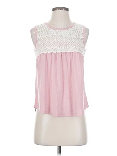 Pre-owned Assorted Brands Sleeveless Blouse In Orange