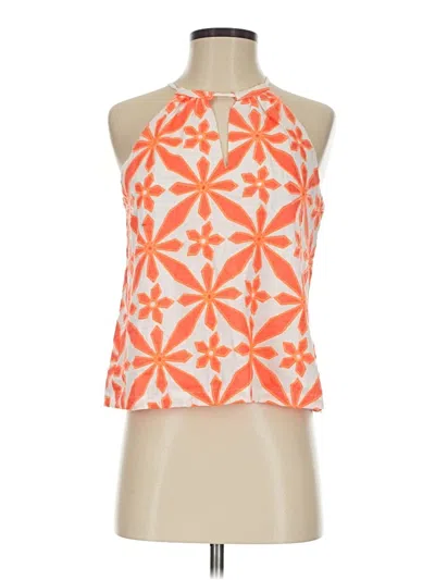 Pre-owned Assorted Brands Sleeveless Blouse In Orange