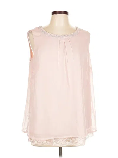 Pre-owned Assorted Brands Sleeveless Blouse In Pink