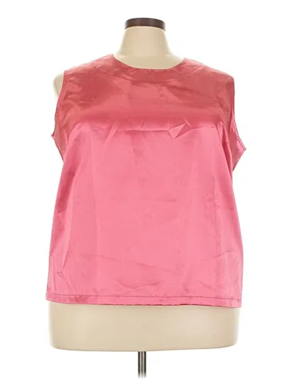 Pre-owned Assorted Brands Sleeveless Blouse In Pink