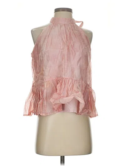 Pre-owned Assorted Brands Sleeveless Blouse In Pink