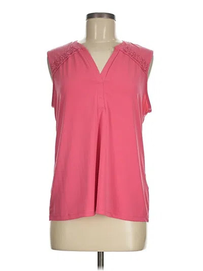 Pre-owned Assorted Brands Sleeveless Blouse In Pink