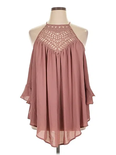 Pre-owned Assorted Brands Sleeveless Blouse In Pink