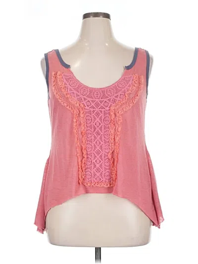 Pre-owned Assorted Brands Sleeveless Blouse In Pink