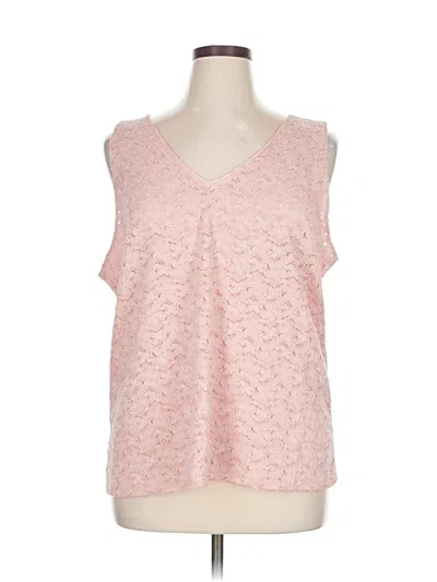 Pre-owned Assorted Brands Sleeveless Blouse In Pink