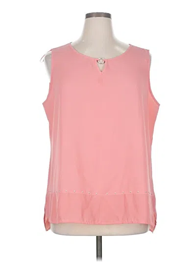 Pre-owned Assorted Brands Sleeveless Blouse In Pink