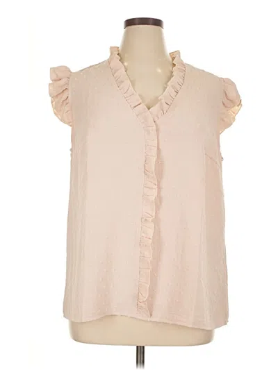 Pre-owned Assorted Brands Sleeveless Blouse In Pink