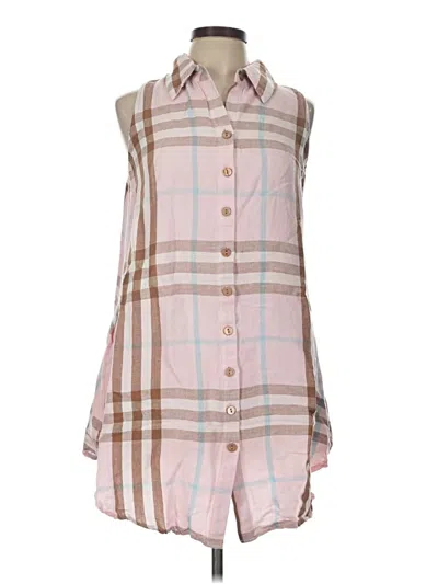 Pre-owned Assorted Brands Sleeveless Blouse In Pink