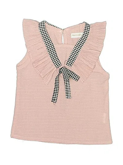 Pre-owned Assorted Brands Kids' Sleeveless Blouse In Pink
