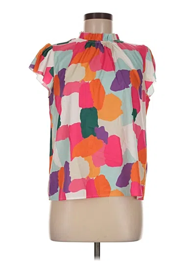 Pre-owned Assorted Brands Sleeveless Blouse In Pink
