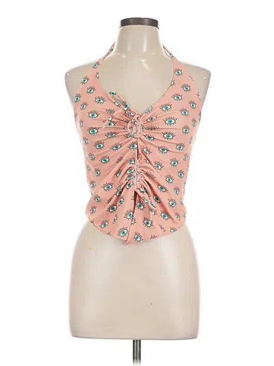 Pre-owned Assorted Brands Sleeveless Blouse In Pink
