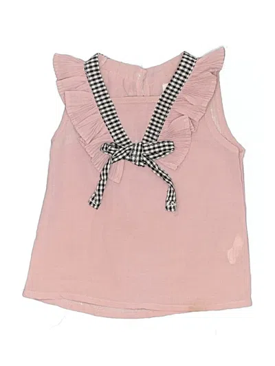Pre-owned Assorted Brands Kids' Sleeveless Blouse In Pink