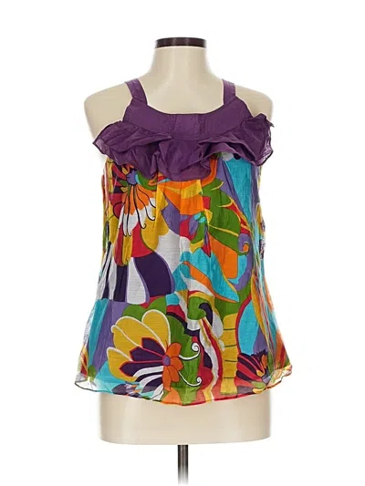 Pre-owned Assorted Brands Sleeveless Blouse In Purple