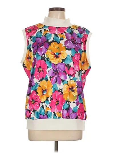 Pre-owned Assorted Brands Sleeveless Blouse In Purple