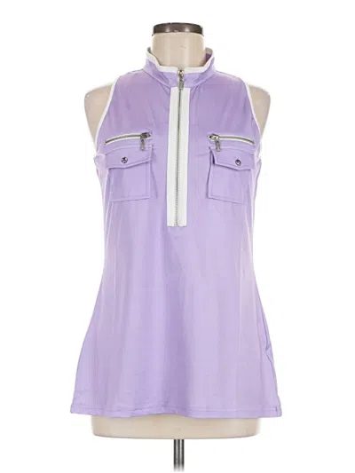 Pre-owned Assorted Brands Sleeveless Blouse In Purple