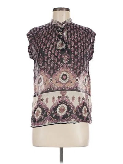 Pre-owned Assorted Brands Sleeveless Blouse In Purple