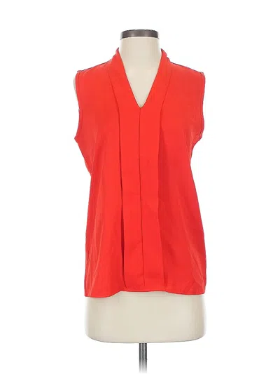 Pre-owned Assorted Brands Sleeveless Blouse In Red