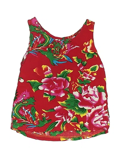 Pre-owned Assorted Brands Kids' Sleeveless Blouse In Red