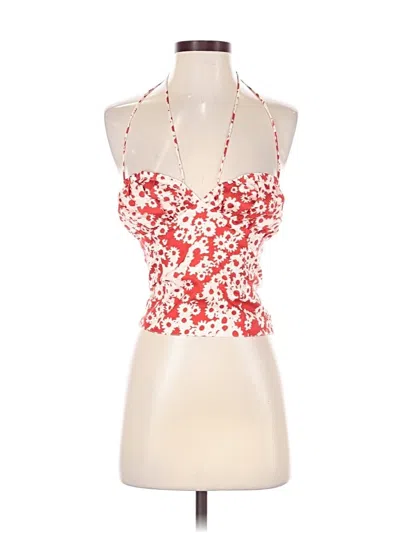 Pre-owned Assorted Brands Sleeveless Blouse In Red