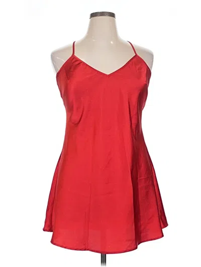 Pre-owned Assorted Brands Sleeveless Blouse In Red