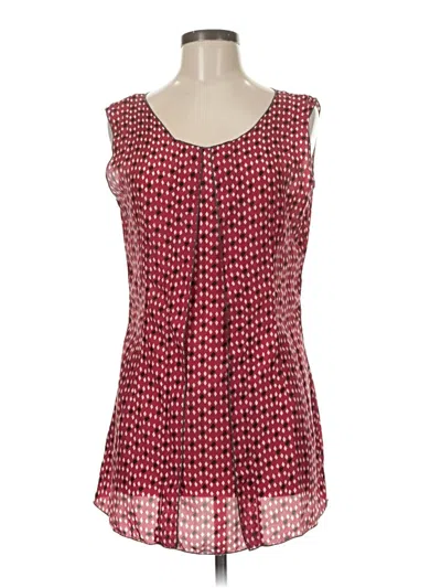 Pre-owned Assorted Brands Sleeveless Blouse In Red