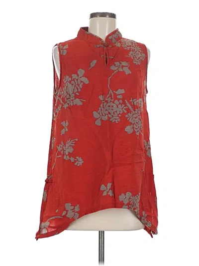 Pre-owned Assorted Brands Sleeveless Blouse In Red