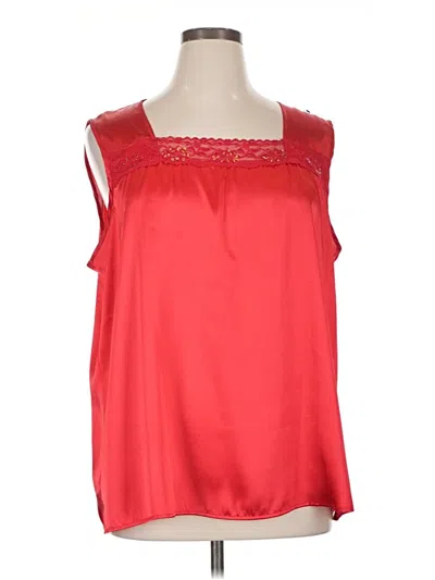Pre-owned Assorted Brands Sleeveless Blouse In Red