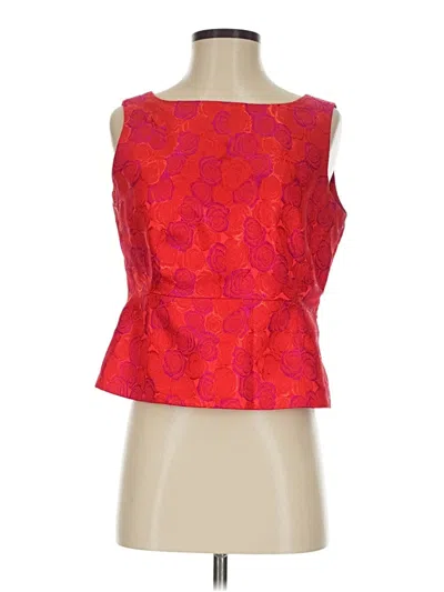 Pre-owned Assorted Brands Sleeveless Blouse In Red
