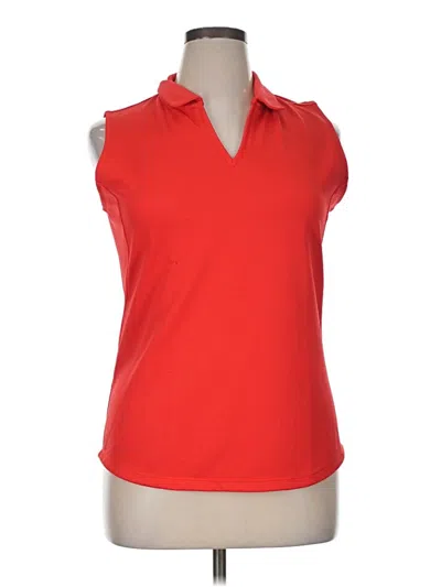 Pre-owned Assorted Brands Sleeveless Blouse In Red