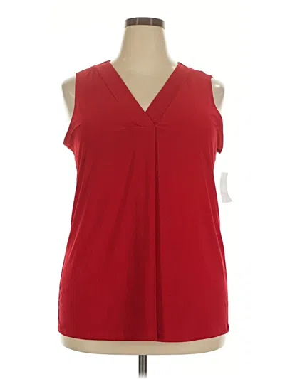 Assorted Brands Sleeveless Blouse In Red