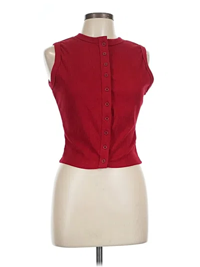 Pre-owned Assorted Brands Sleeveless Blouse In Red