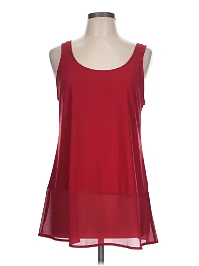 Pre-owned Assorted Brands Sleeveless Blouse In Red