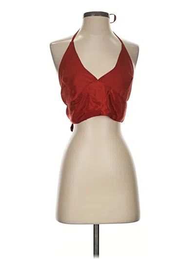 Pre-owned Assorted Brands Sleeveless Blouse In Red