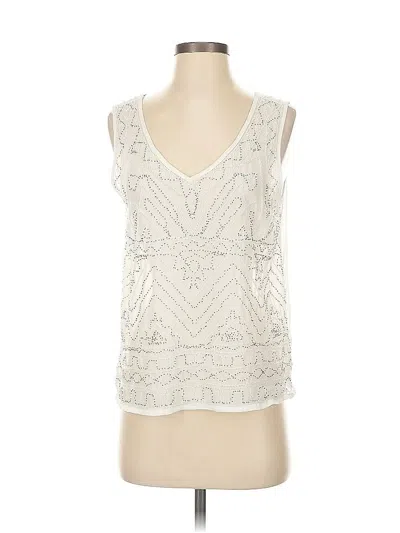 Pre-owned Assorted Brands Sleeveless Blouse In Silver